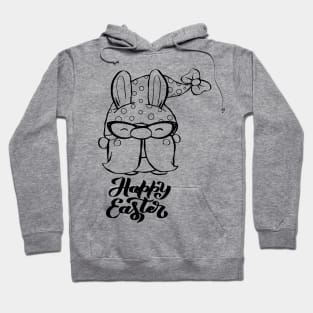 Cute bunny gnome ,happy Easter cartoon, Cartoon style. Hoodie